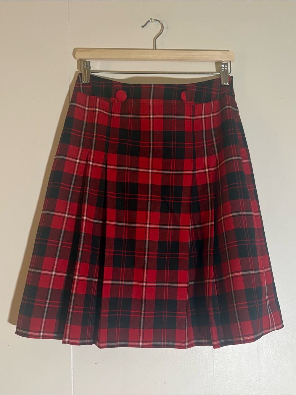 Pendleton Petite Plaid Wool A-Line Skirt Women’s 8P Made in USA